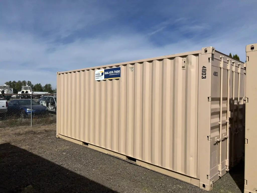 Portable storage containers for secure residential and commercial storage